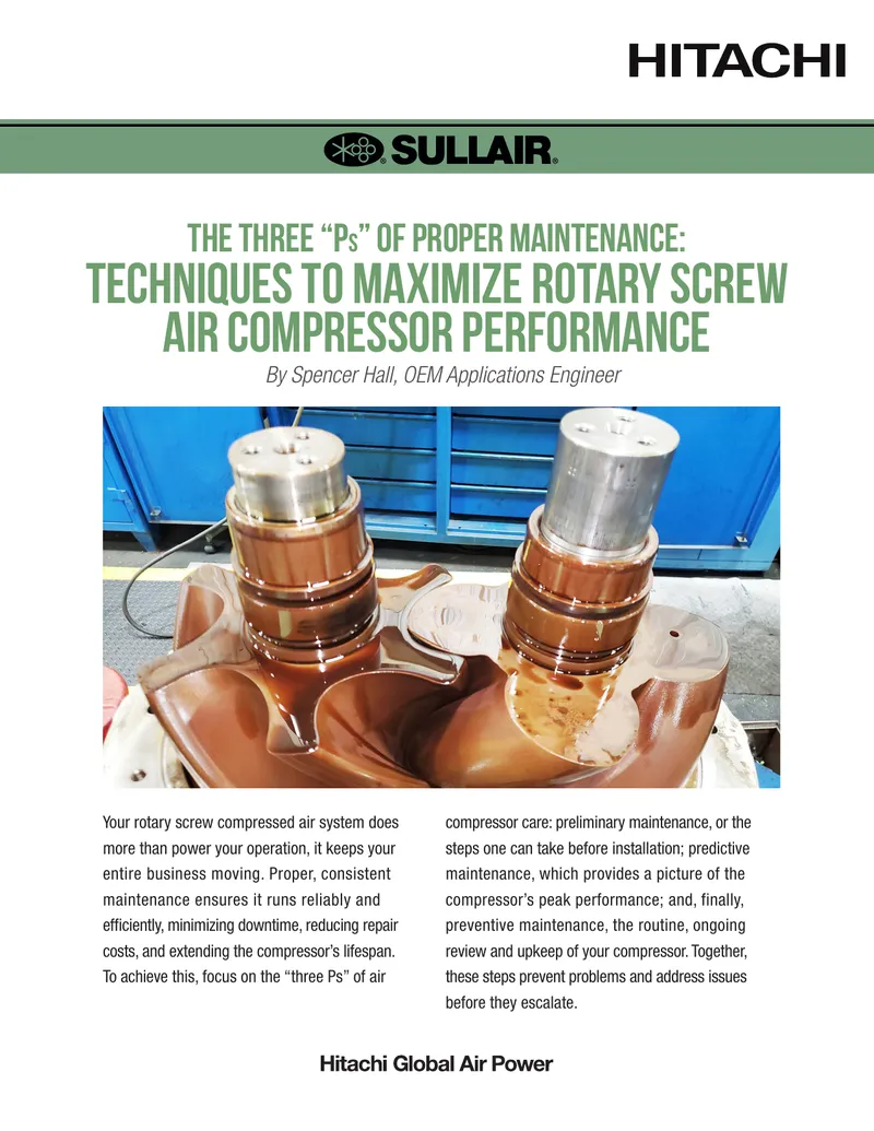 Techniques to Maximize Rotary Screw Air Compressor Performance