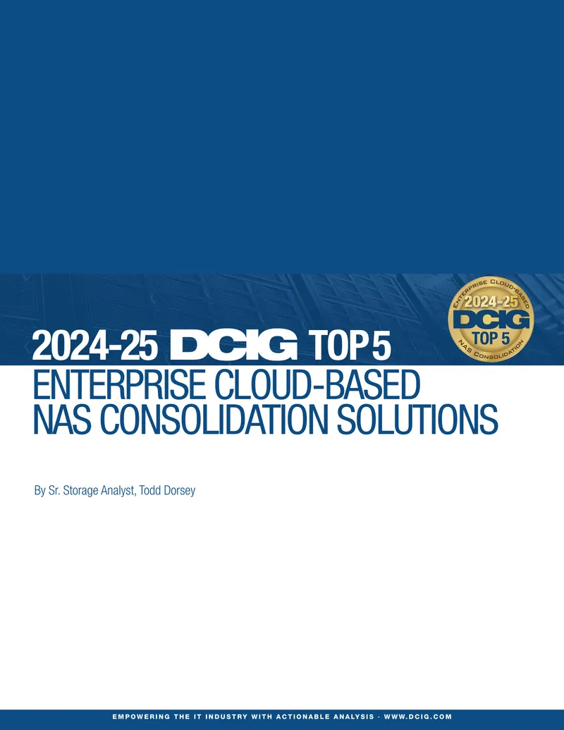 2024-25 DCIG Top 5 Enterprise Cloud-based NAS Solutions