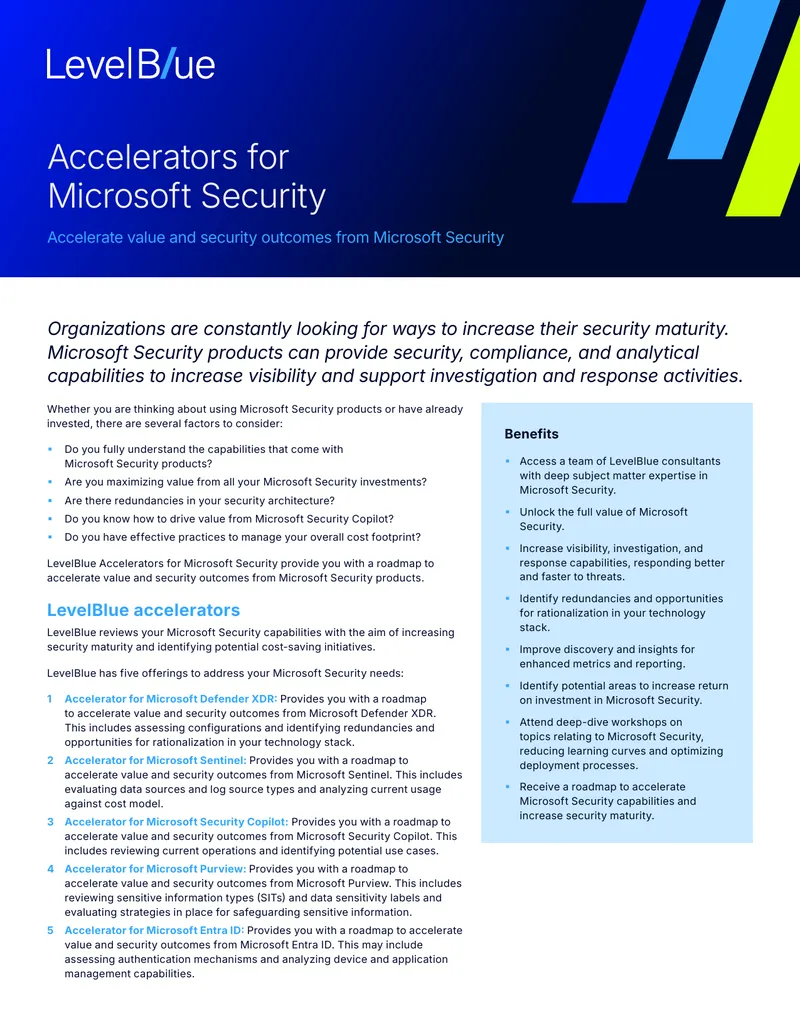 Accelerators for Microsoft Security Implementation Guide