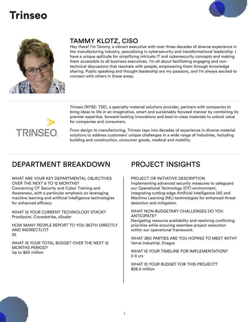 Operational Technology Security Implementation Plan