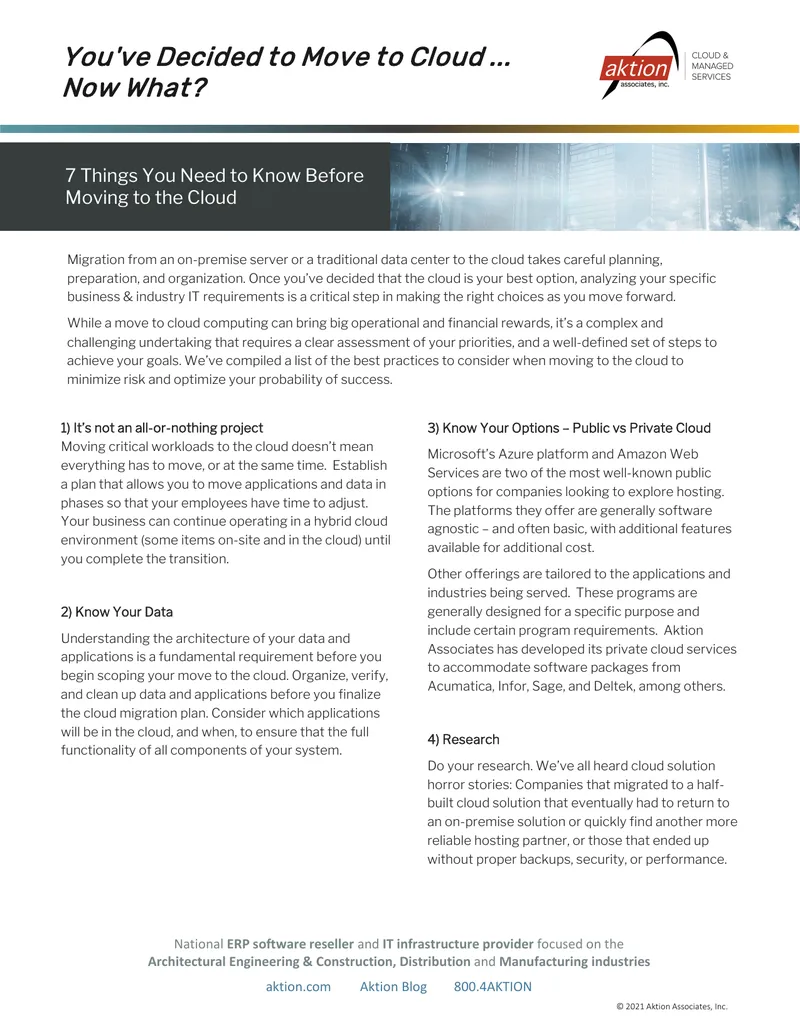 Best Practices for Cloud Migration Planning