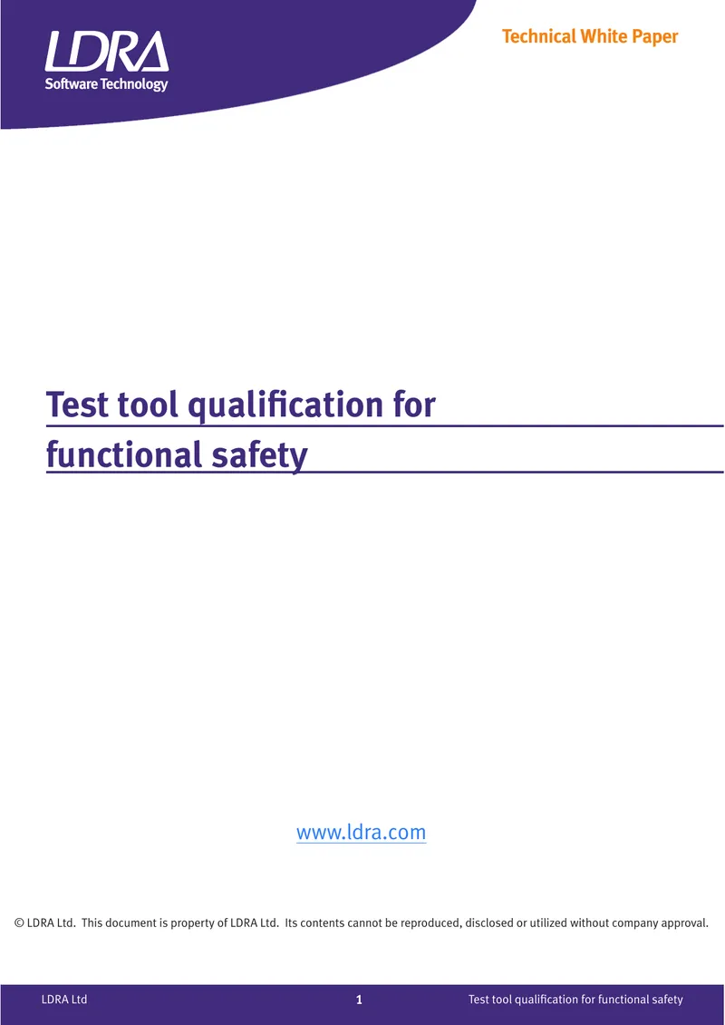 Test Tool Qualification for Functional Safety