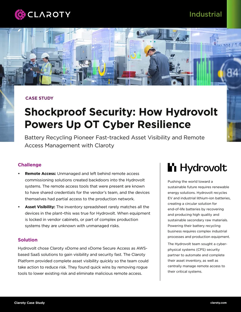 Hydrovolt Cyber Resilience Case Study