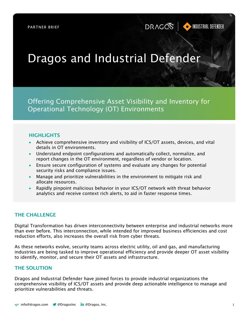 Comprehensive Asset Visibility for Operational Technology