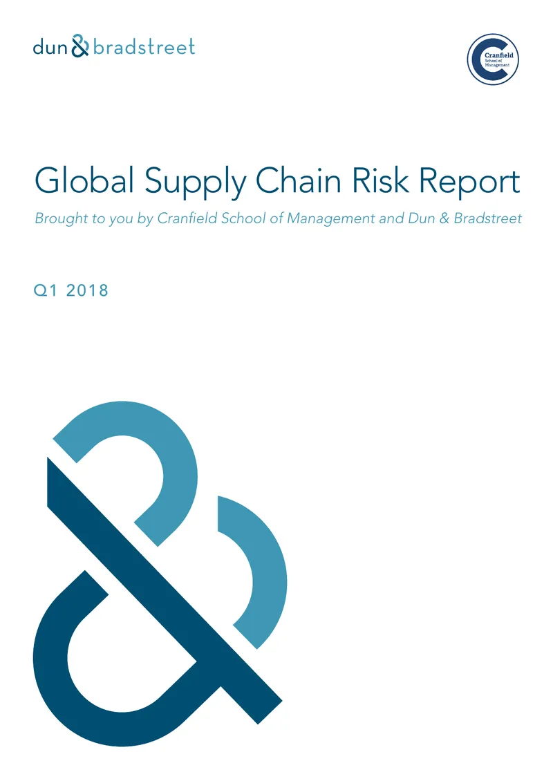 Global Supply Chain Risk Report Q1 2018