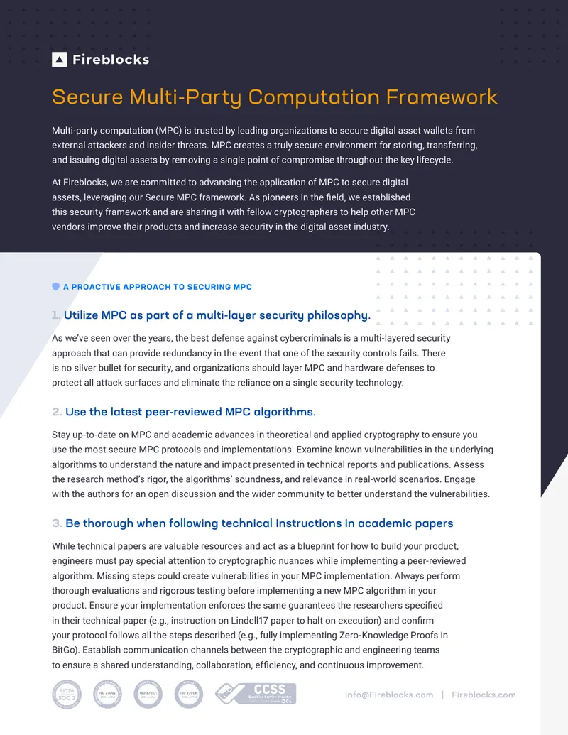 Secure Multi-Party Computation Framework