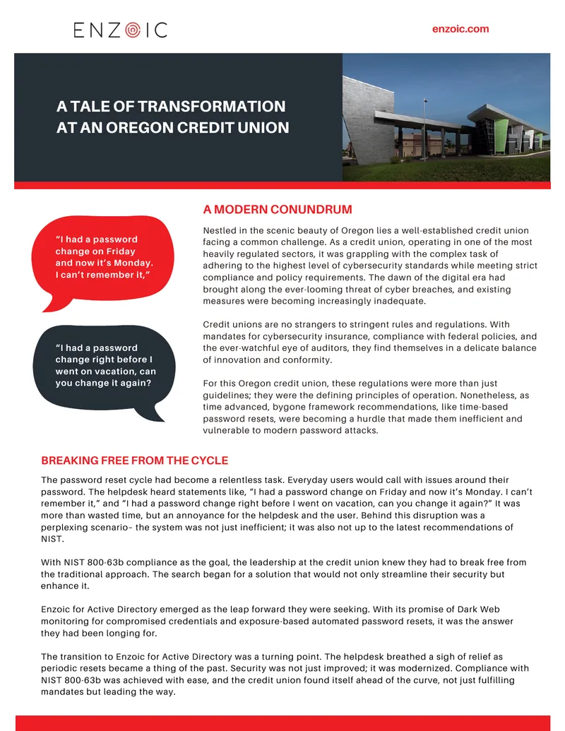 Cybersecurity Compliance Transformation in Credit Unions