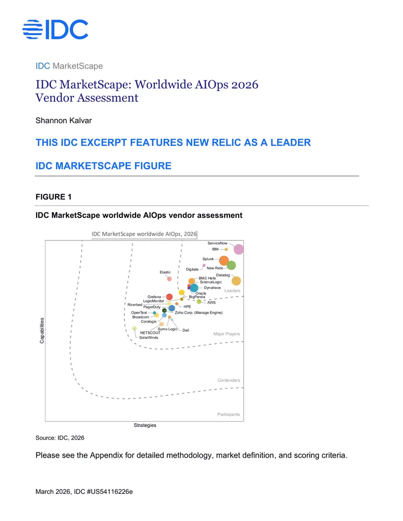 Worldwide AIOps 2026 Vendor Assessment