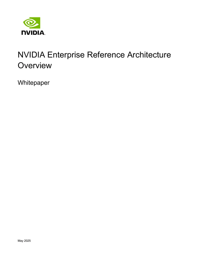 NVIDIA Enterprise Reference Architecture Whitepaper