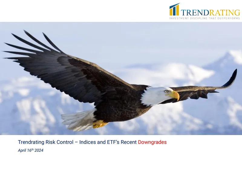 Trendrating Risk Control Indices and ETFs Downgrades