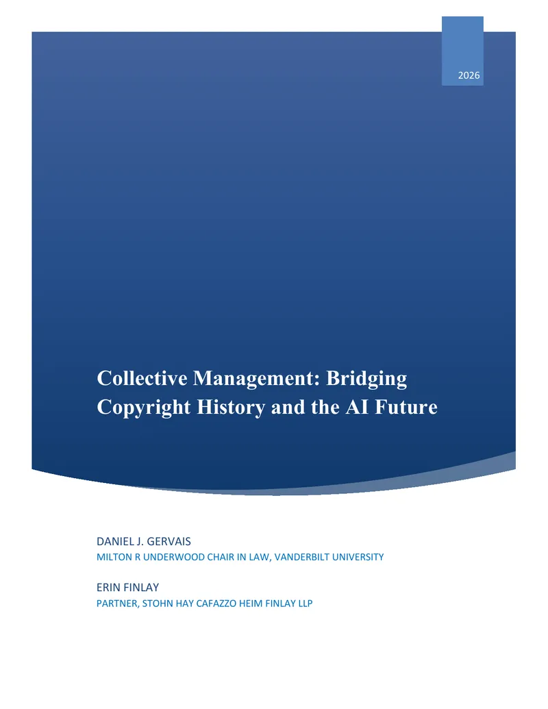 Collective Management in Copyright and AI