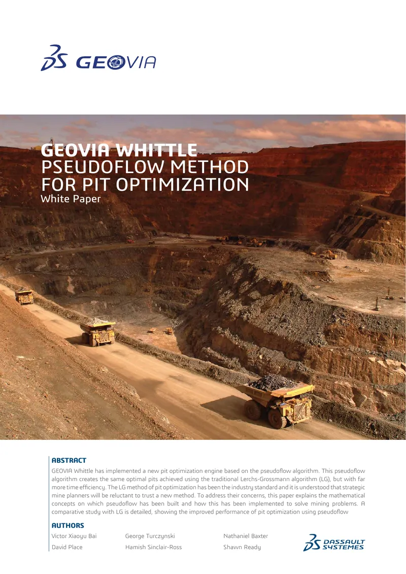Pseudoflow Method for Pit Optimization in Mining