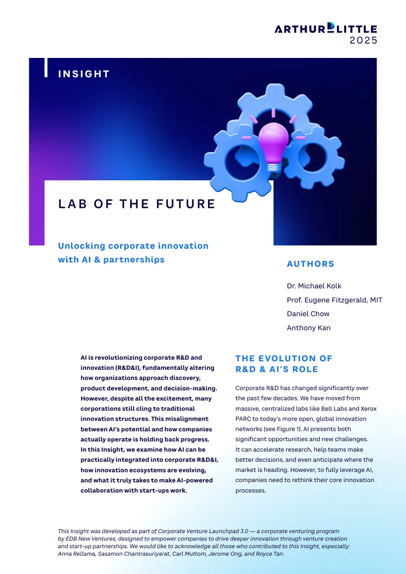 Integration of AI in Corporate R&D and Innovation