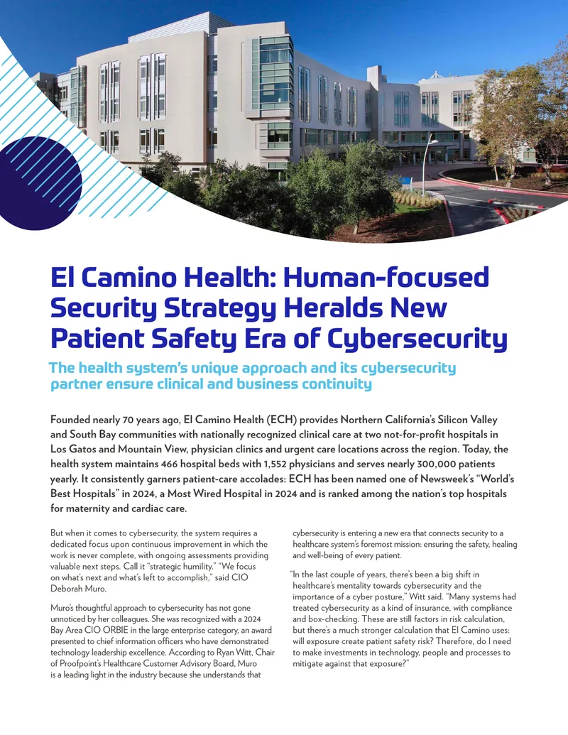 El Camino Health's Human-Centric Cybersecurity Approach