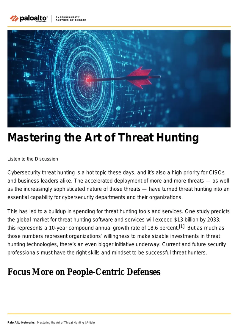 Mastering the Art of Threat Hunting