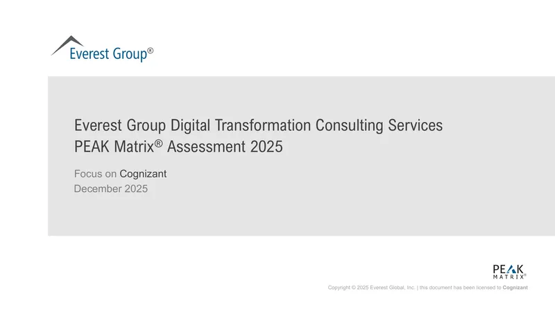 Digital Transformation Consulting Services PEAK Matrix Assessment 2025