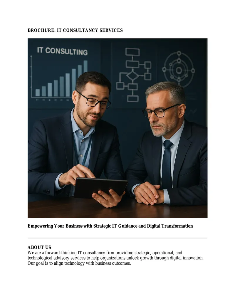 IT Consultancy Services Overview