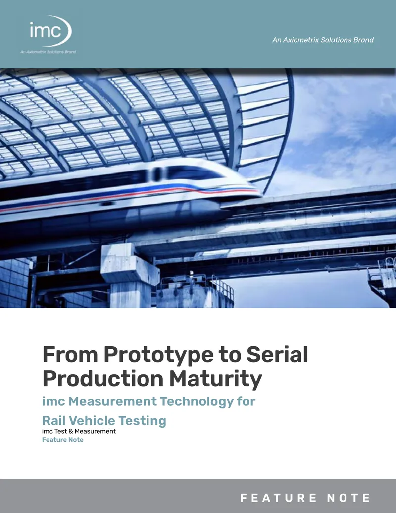 Measurement Technology for Rail Vehicle Testing