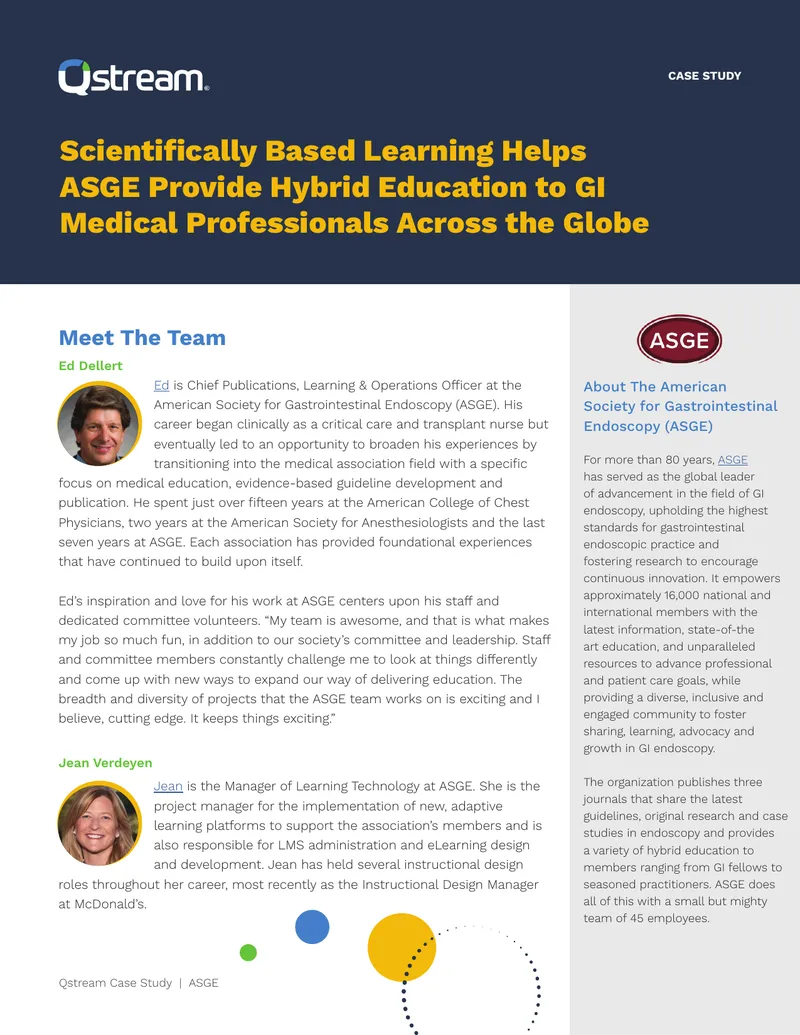 Hybrid Education Implementation at ASGE