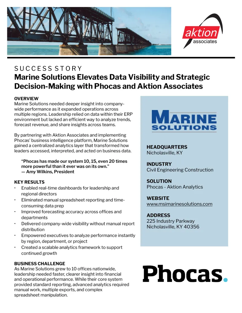 Marine Solutions Data Visibility Enhancement Case Study