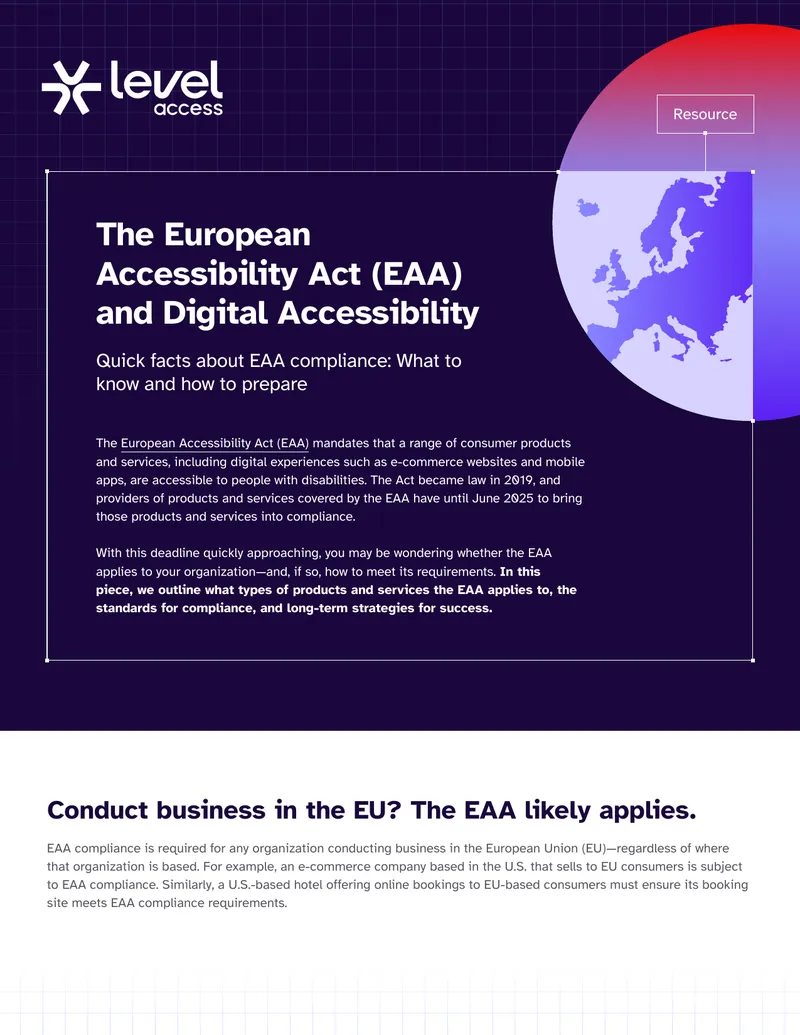 European Accessibility Act Compliance Guide