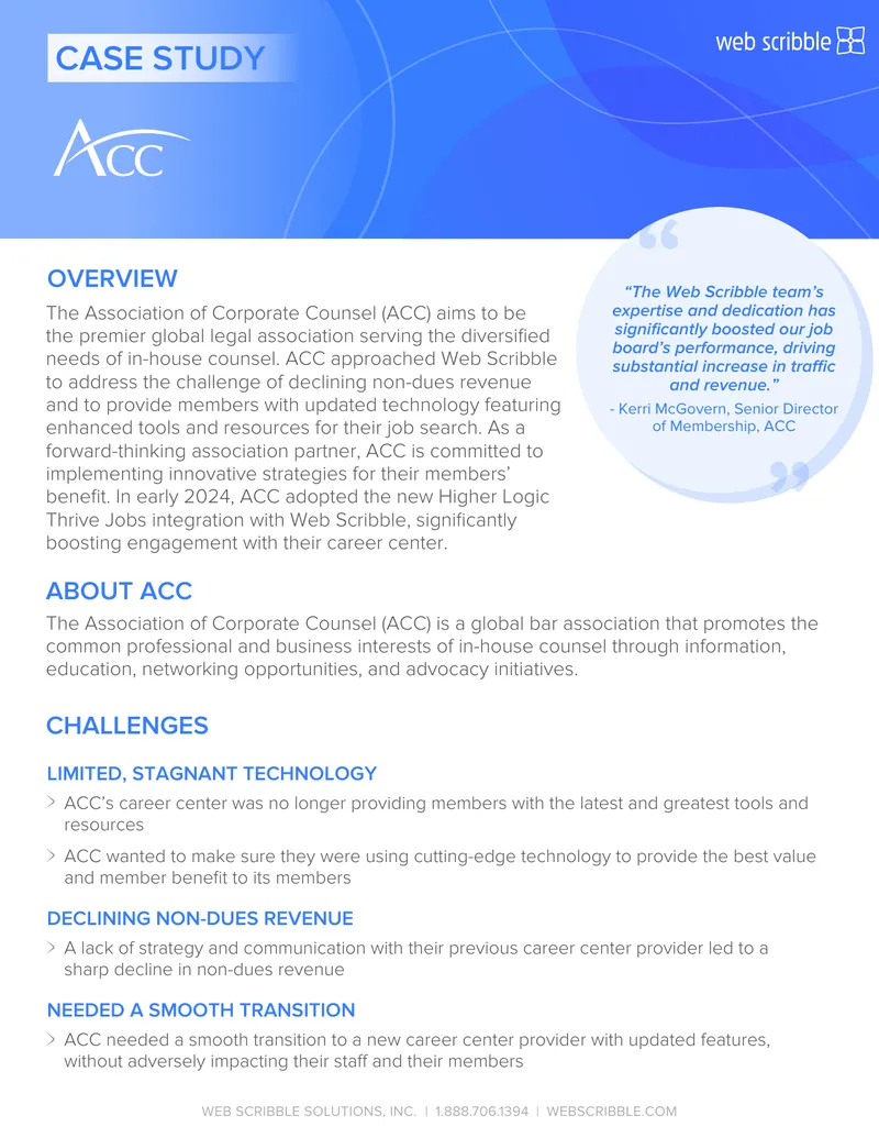 ACC Career Center Technology Transition Case Study