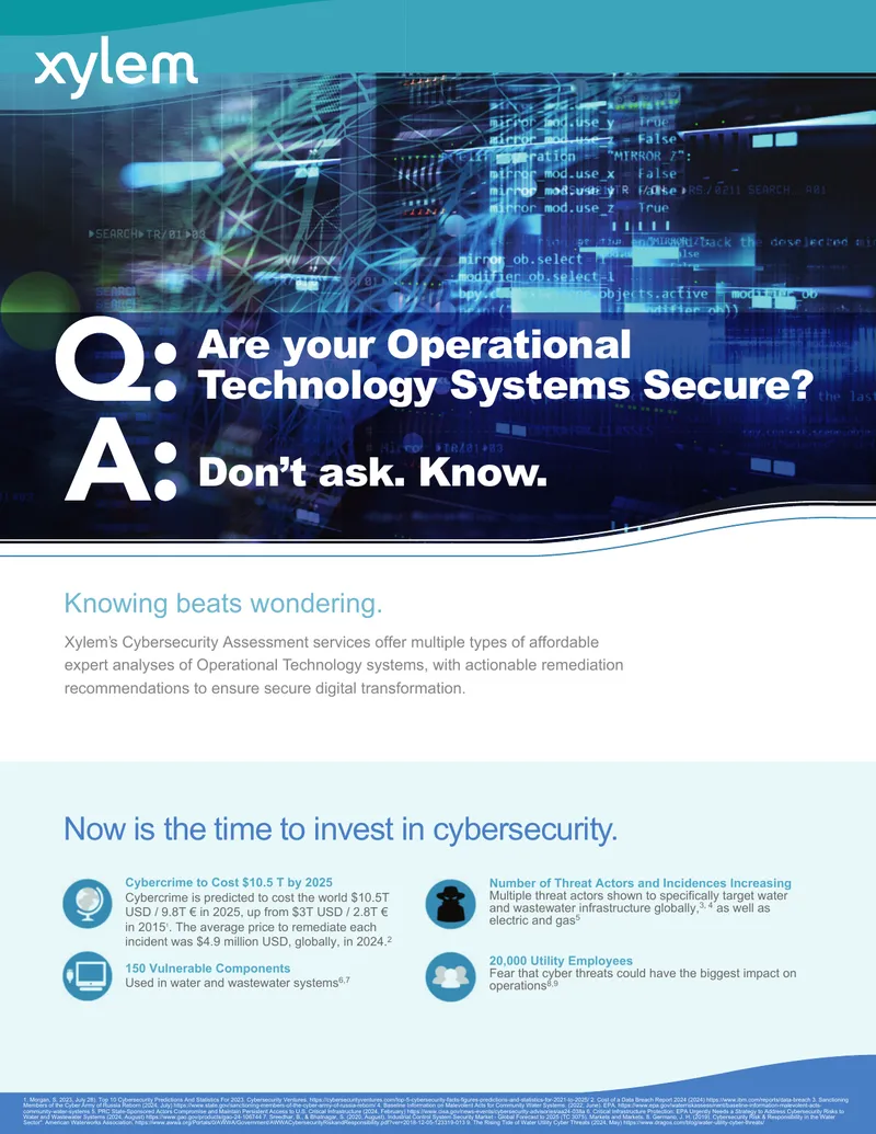 Xylem Cybersecurity Assessment Framework