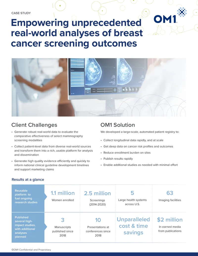 Large-Scale Patient Registry for Mammography Screening