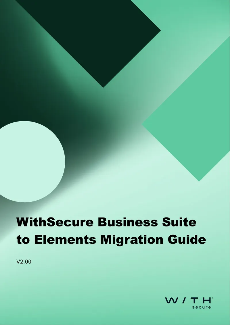 WithSecure Business Suite to Elements Migration Guide