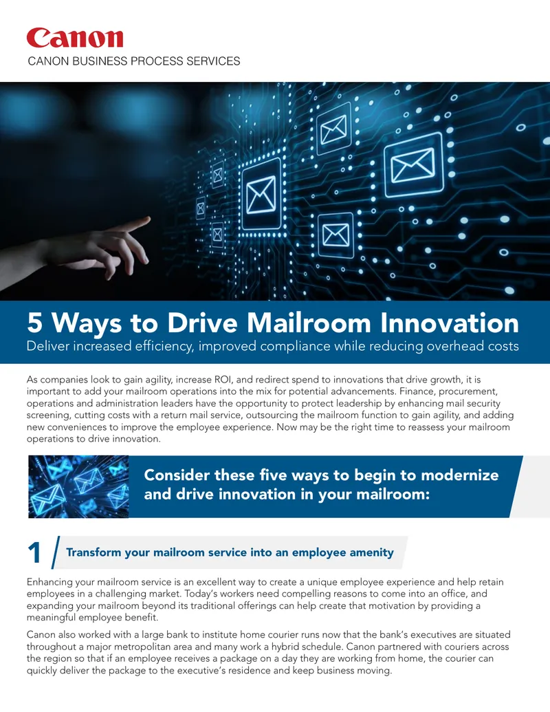 Modernizing Mailroom Operations for Employee Experience