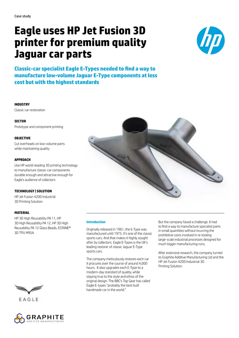 Eagle E-Types 3D Printing Case Study preview page 1