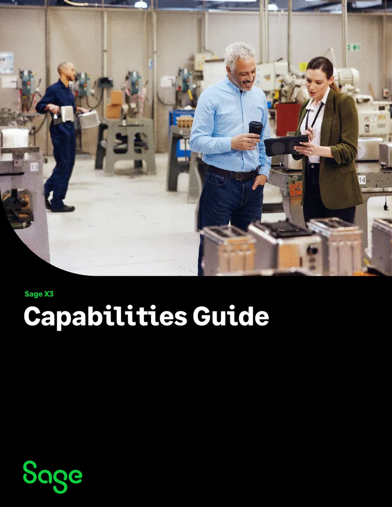 Sage X3 Capabilities Guide Overview