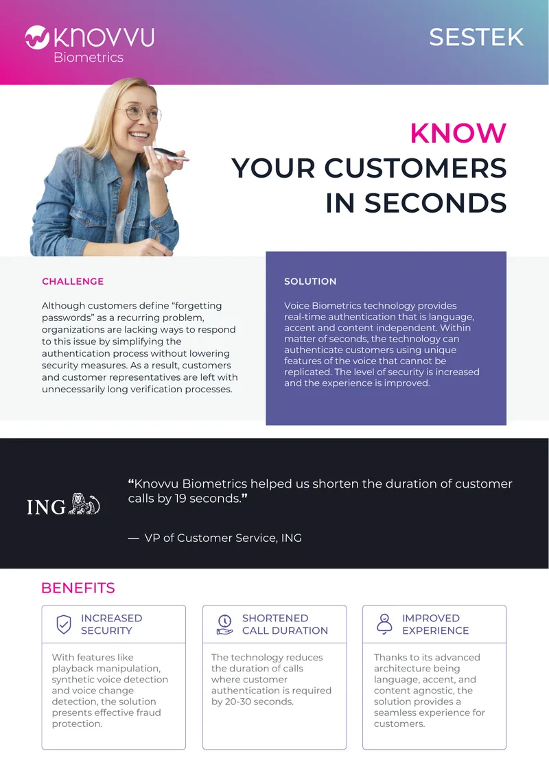 Voice Biometrics Technology for Customer Authentication