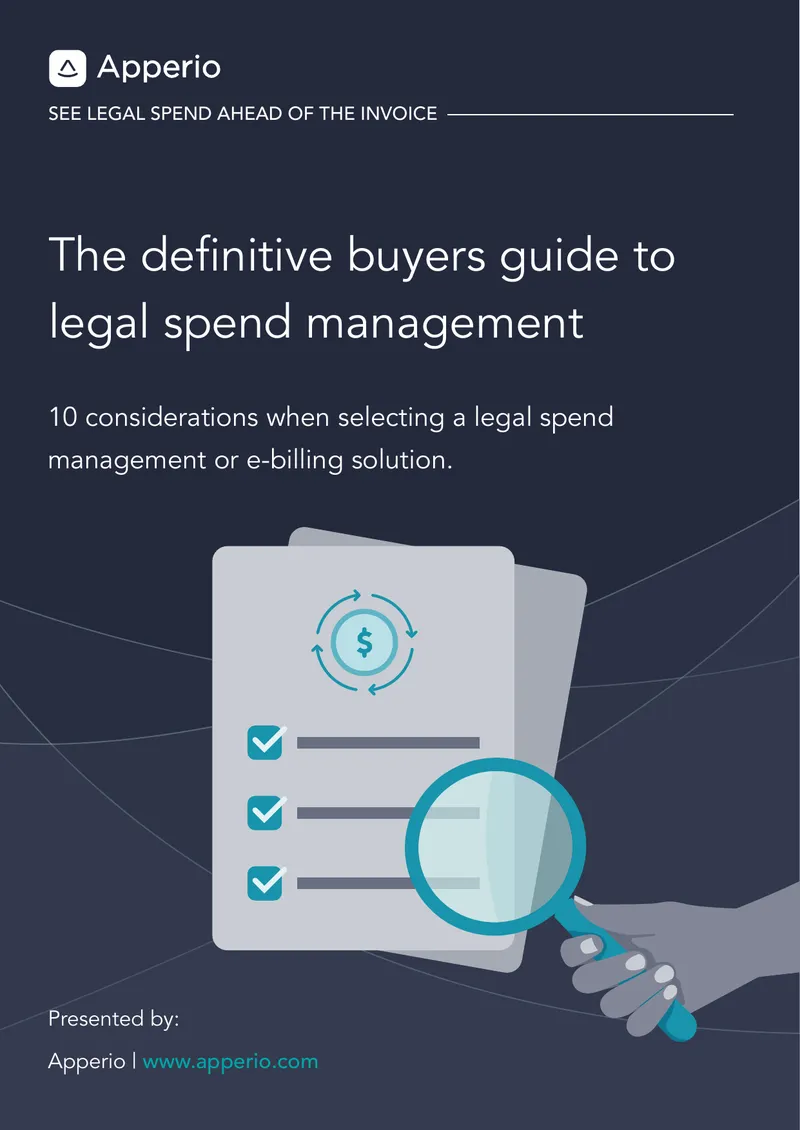 Buyers Guide to Legal Spend Management Solutions
