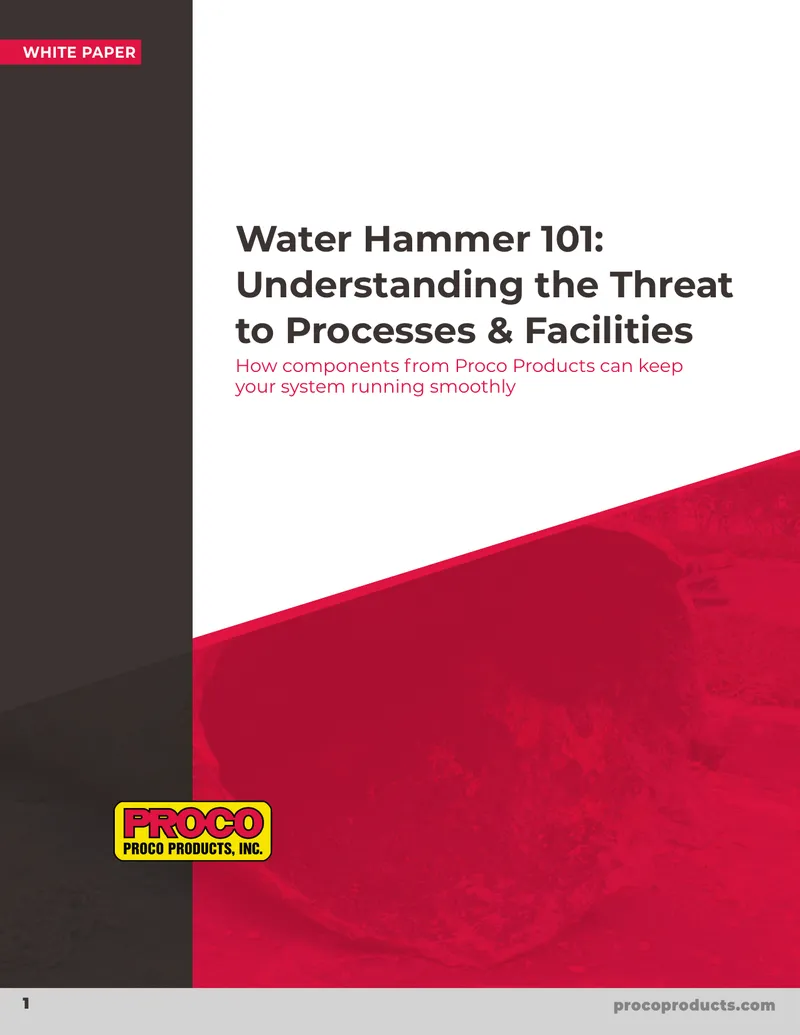 Water Hammer Understanding and Mitigation Techniques