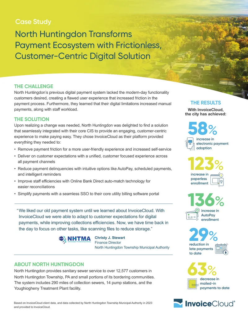 North Huntingdon Payment System Transformation Case Study