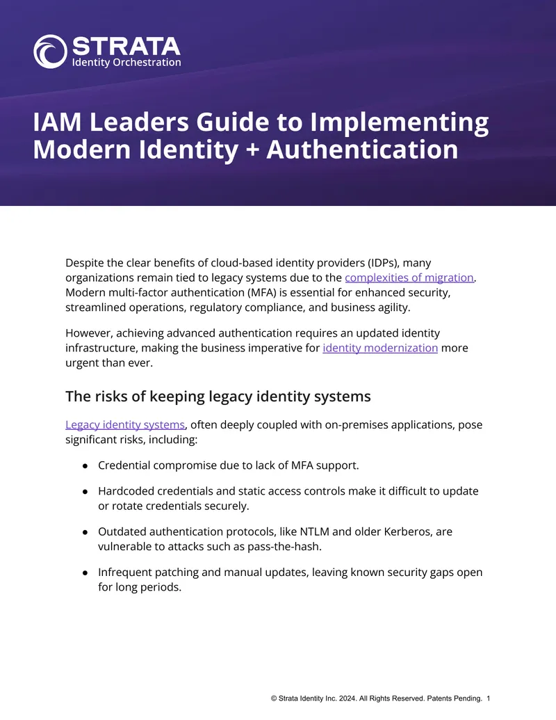 IAM Leaders Guide to Implementing Modern Identity and Authentication