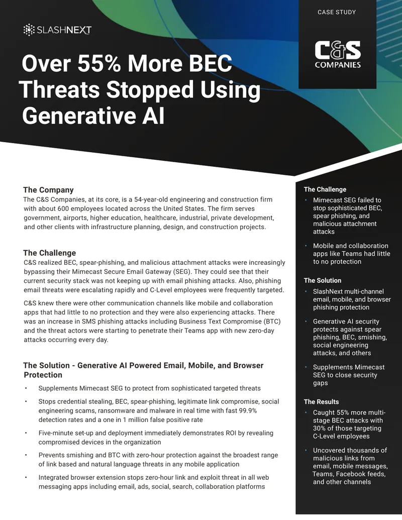 Generative AI Enhanced Phishing Protection Case Study