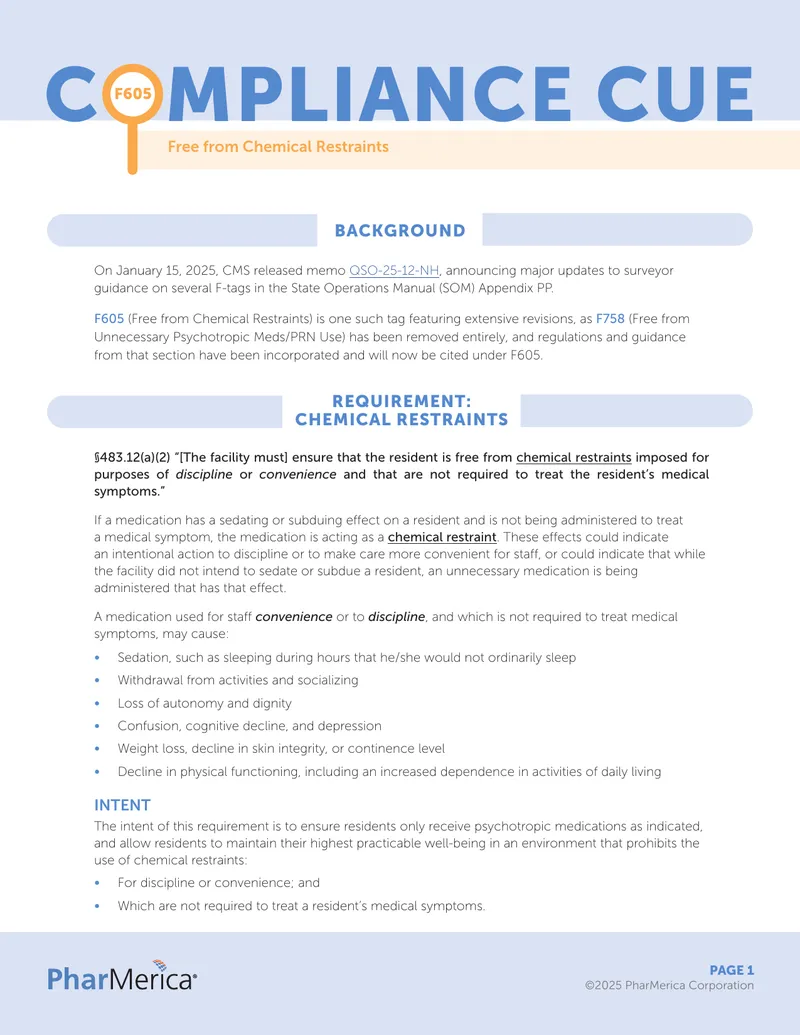 Guidelines for Chemical Restraints and Psychotropic Medications