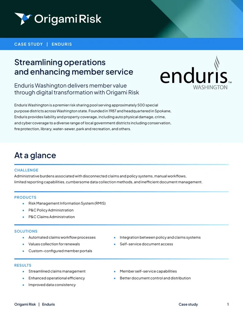 Enduris Case Study on Digital Transformation