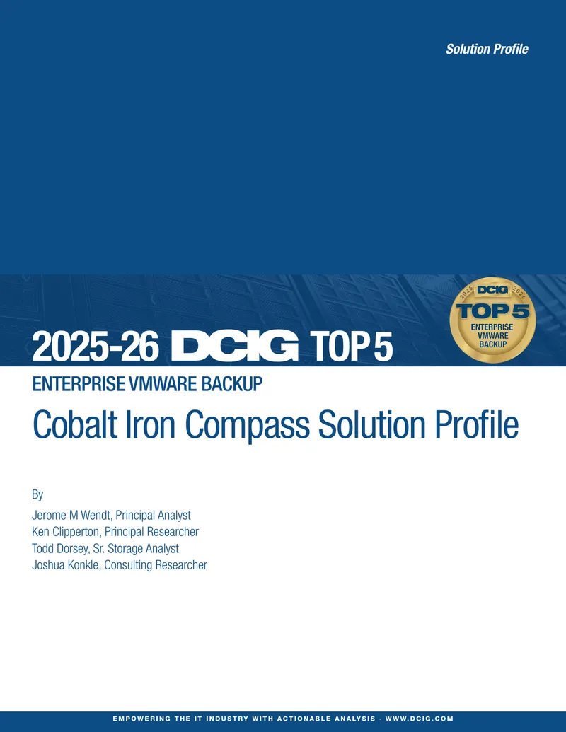 Cobalt Iron Compass VMware Backup Solution Profile