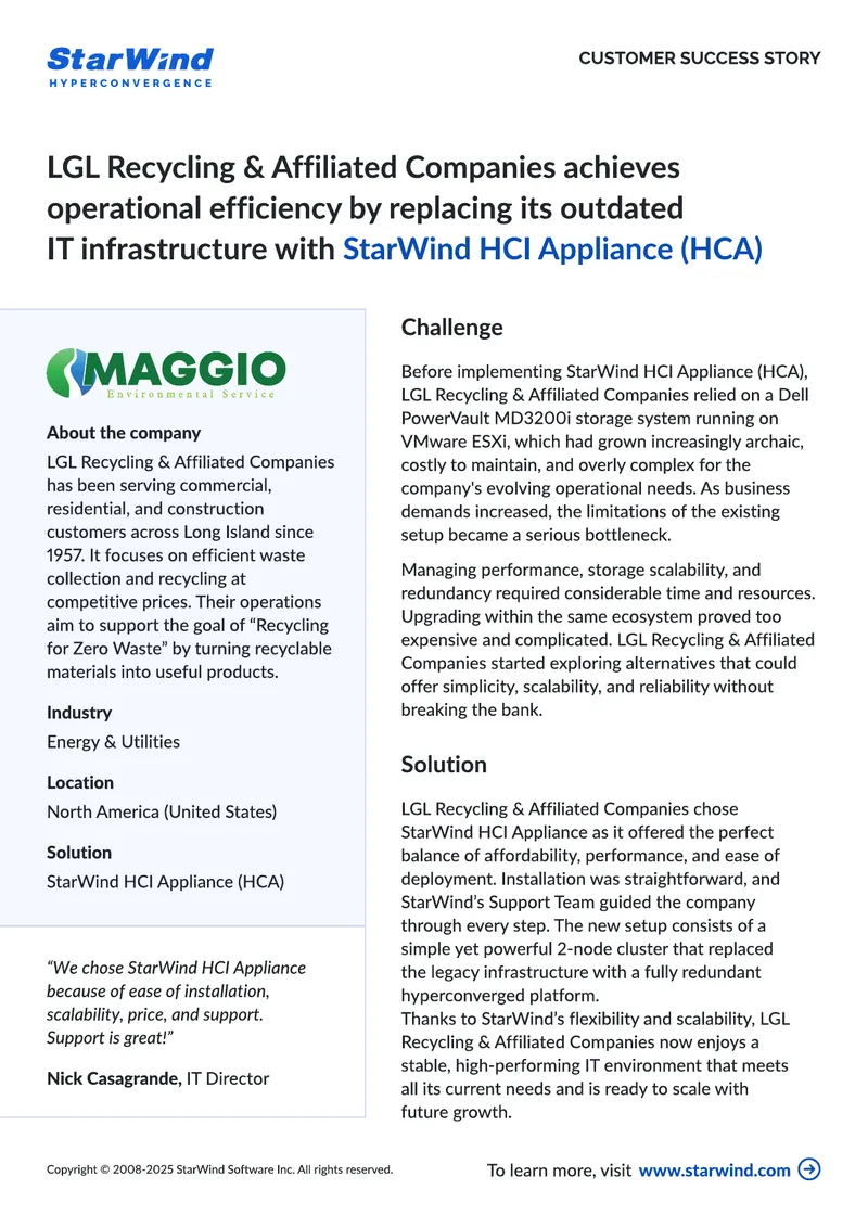 Operational Efficiency Improvement at LGL Recycling