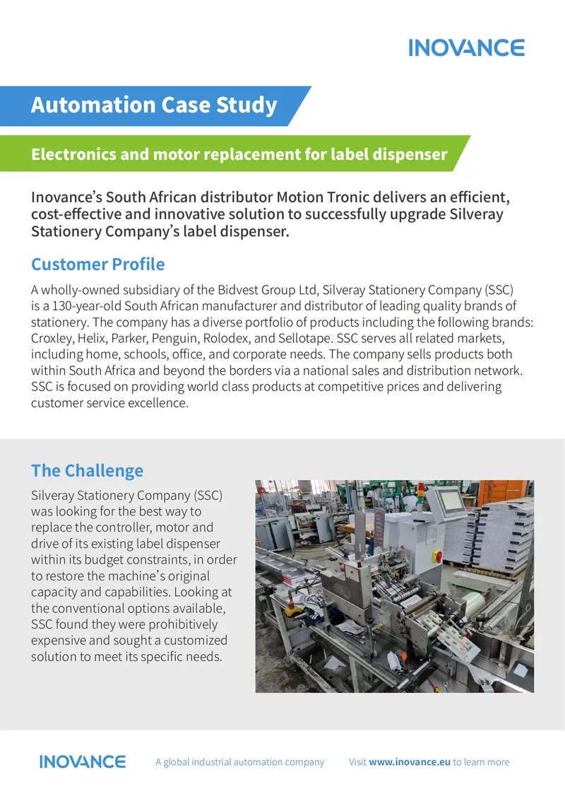 Label Dispenser Automation Case Study