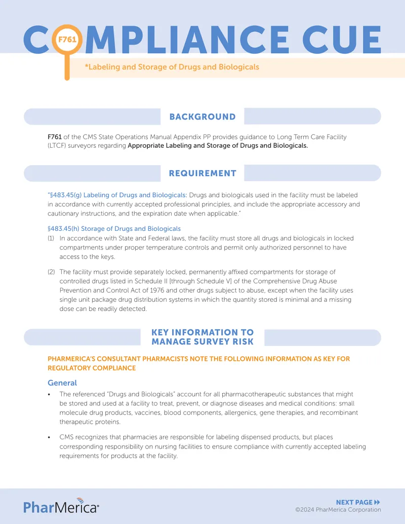 Guidance on Labeling and Storage of Drugs and Biologicals