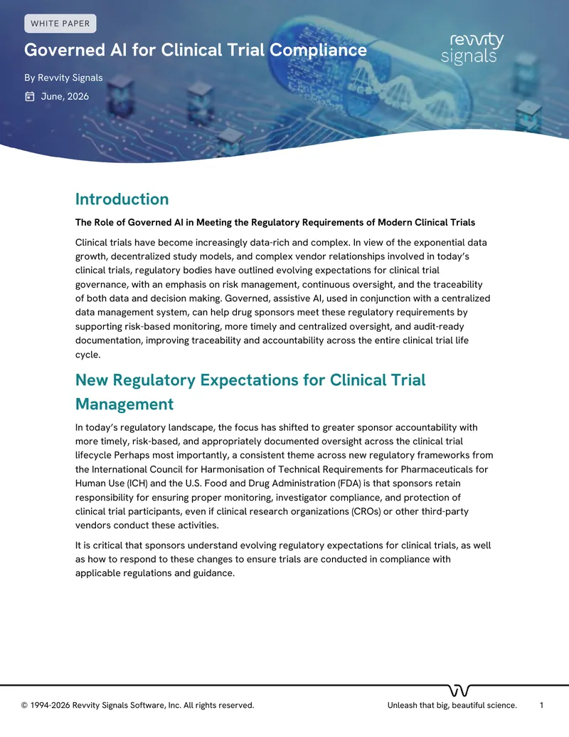 Governed AI in Clinical Trial Regulatory Compliance