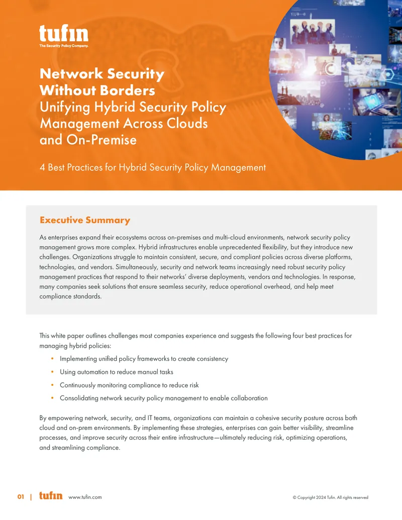 Best Practices for Hybrid Security Policy Management