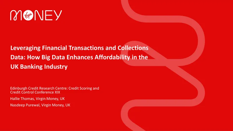 Leveraging Big Data for Affordability in UK Banking
