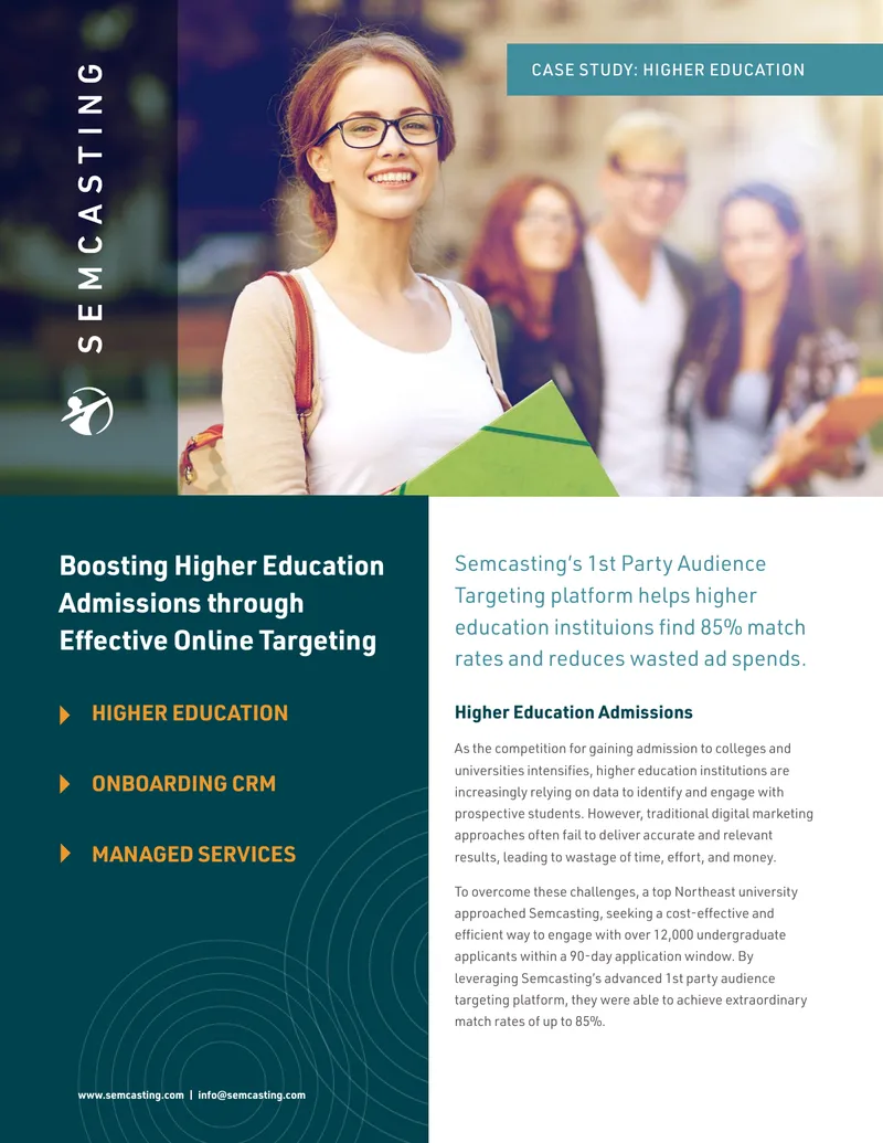 Case Study on Higher Education Admissions Targeting