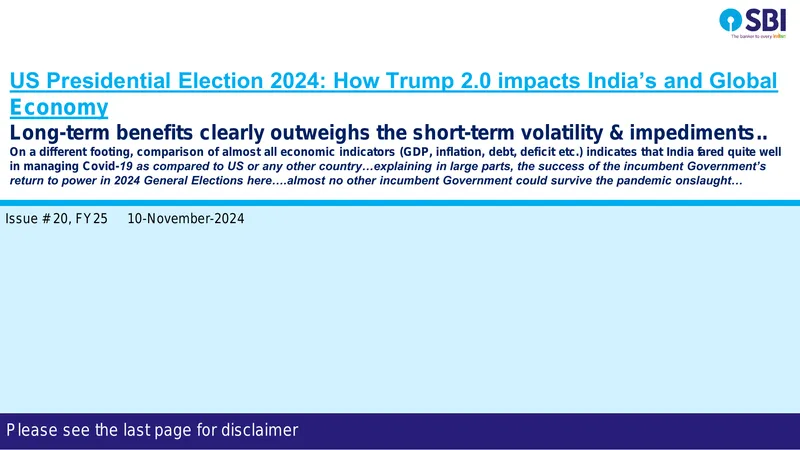 Impact of Trump 2.0 on India and Global Economy