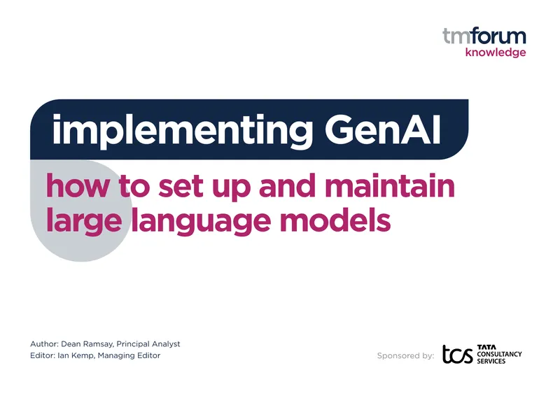 Guide to Implementing Large Language Models in Telecoms preview page 1